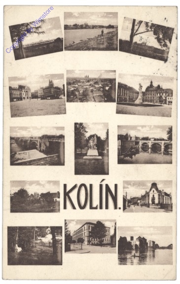 ak150480 Kolin, Multiansicht