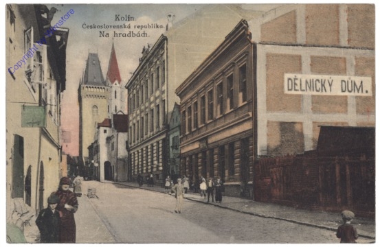 ak150486 Kolin, Na hradbach