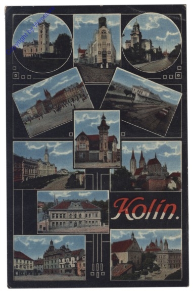 ak150569 Kolin, Multiansicht
