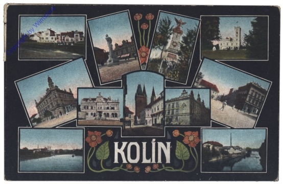 ak150572 Kolin, Multiansicht