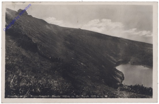 ak150641 Krkonose (Riesengebirge), Prinz-Heinrich-Baude m. Gr. Teich