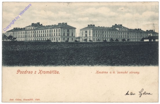 ak150662 Kromeriz (Kremsier), Kasarna c.k. zemske obrany