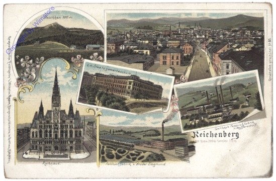 ak150714 Liberec (Reichenberg), Multiansicht