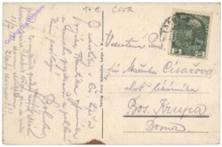 ak150724a Lipa (Leipa), Langegasse mit Cafe