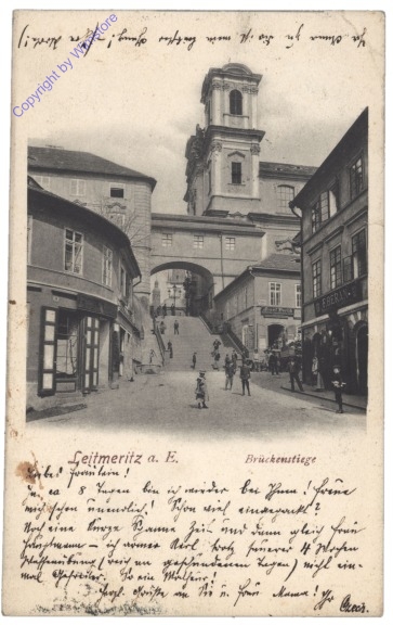 ak150752 Litomerice (Leitmeritz), Brückenstiege