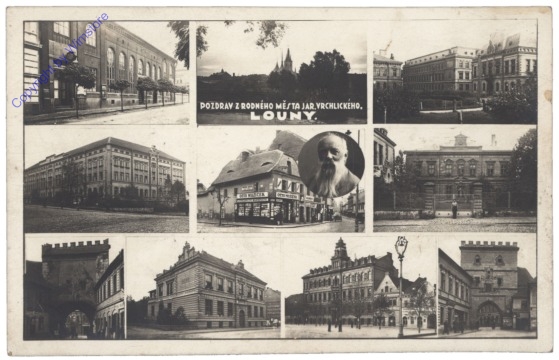 ak150774 Louny, Multiansicht