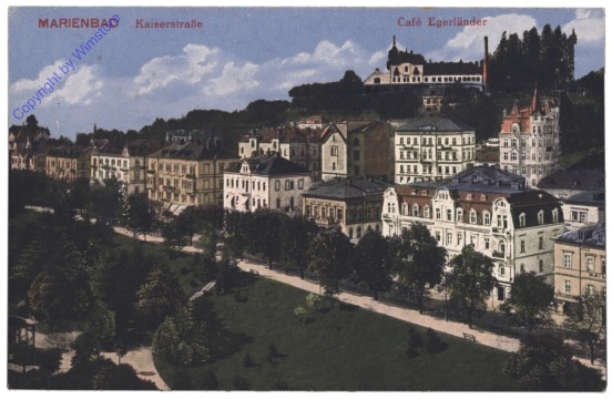 Marianske Lazne (Marienbad), Kaiserstraße, Cafe Egerländer