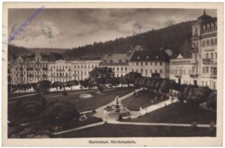 ak150841 Marianske Lazne (Marienbad), Kirchenplatz