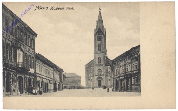 Mseno (Wemschen), Kostelni ulice