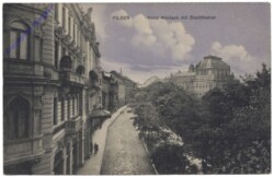 Plzen (Pilsen), Hotel Waldeck mit Stadttheater