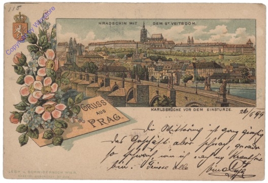 Praha (Prag), Gruss aus