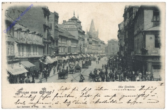 ak151158 Praha (Prag), Der Graben