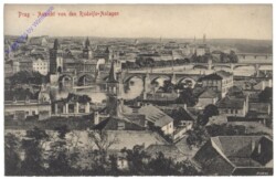 Praha (Prag), Ansicht von den Rudolfs-Anlagen