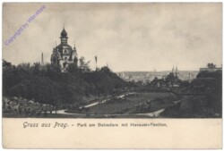 Praha (Prag), Park am Belvedere mit Hanauer-Pavillon