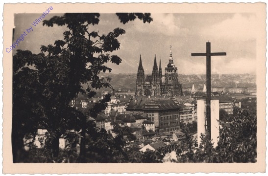 Praha (Prag), Kreuz im Strahow Garten