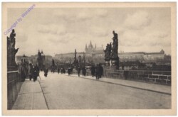 Praha (Prag), Hradcany von der Karlsbrücke