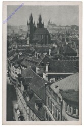 Praha (Prag), Blick vom Pulverturm auf Hradschin