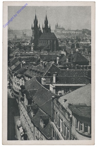 ak151216 Praha (Prag), Blick vom Pulverturm auf Hradschin