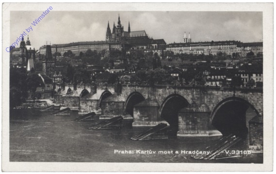 Praha (Prag), Kartuv most a Hradcany