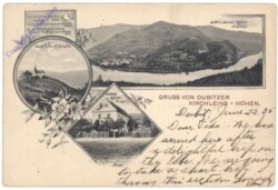 Rehlovice, Gruss von Dubitzer Kirchleins-Höhen