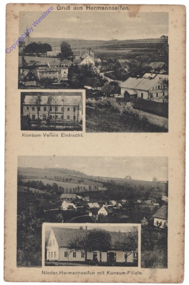 ak151372 Rudnik v. Krkonosich (Hermannseifen), Multiansicht