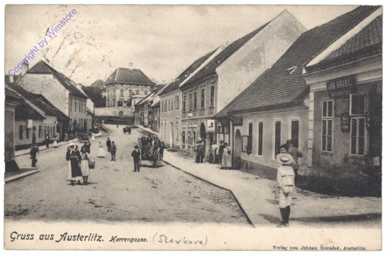 ak151400 Slavkov u Brna (Austerlitz), Herrengasse