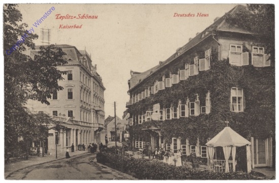 Teplice (Teplitz - Schönau), Kaiserbad, Deutsches Haus