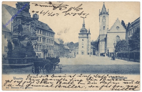 Teplice (Teplitz - Schönau), Schlossplatz