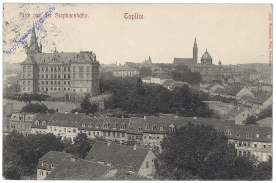 Teplice (Teplitz - Schönau), Blick von der Stefanshöhe