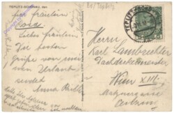 Teplice (Teplitz - Schönau), Emanationspavillon u. Kriegerdenkmal