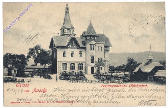 Usti nad Labem (Aussig), Ferdinandshöhe (Rückseite)