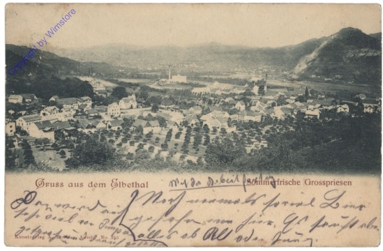 Velke Brezno (Großpriesen), Ortsansicht