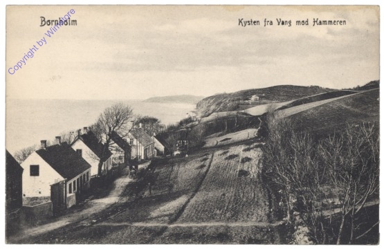 Bornholm, Kysten fra Yang mod Hammeren