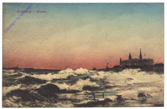 Helsingor, Kronborg i Storm