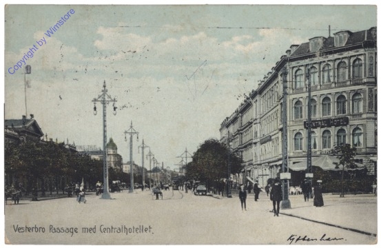 Kopenhagen, Vesterbro Passage med Centralhotellet