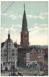 ak151999 Kopenhagen, Amagertorv med Nicolai Taarn