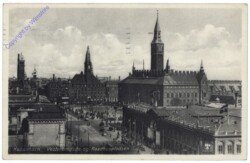 Kopenhagen, Vesterbrogade og Raadhuspladsen