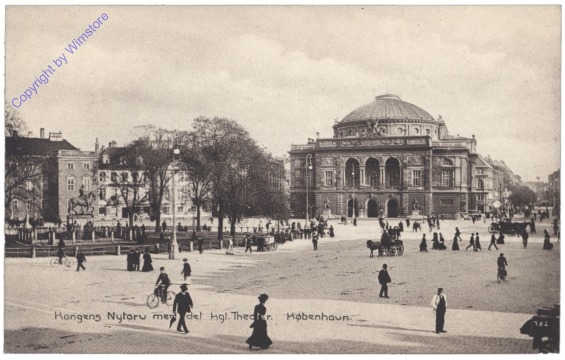 Kopenhagen, Kongens Nytoru med det Mgl. Theater