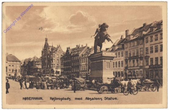 Kopenhagen, Hojbroplads med Absalons Statue