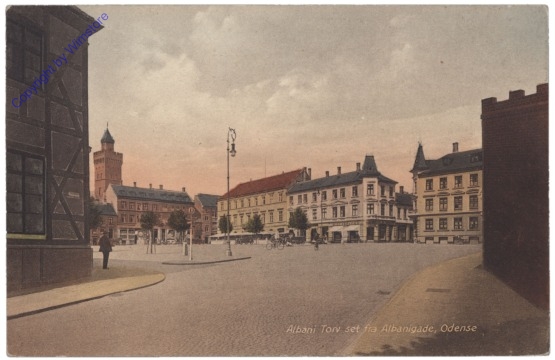 Odense, Albani Torv set fra Albanigade