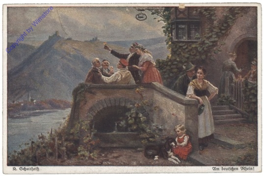 ak152286 Schultheiß, K.: Am deutschen Rhein!