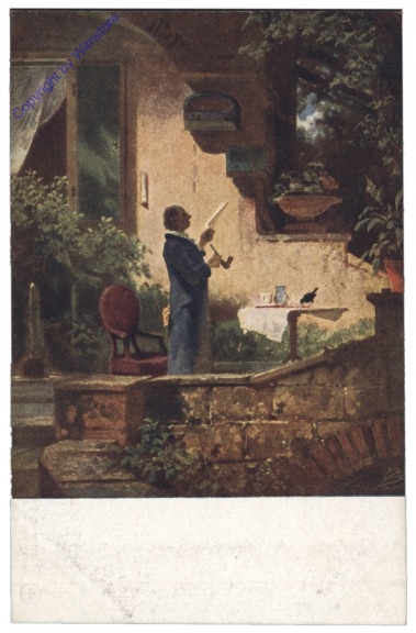ak152296 Spitzweg, K.: Der Pfarrer (Morgenlektüre)