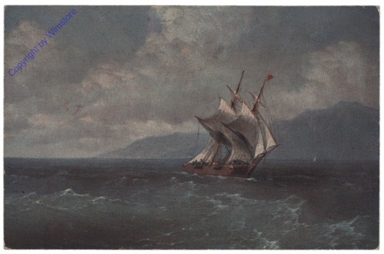 ak152397 Mit vollen Segeln