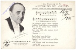 Zur Erinnerung an die Aufführung des Orlow
