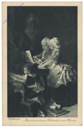 Mozart und seine Schwester am Klavier