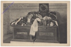Goethe und Schiller: Sarkophage in der Fürstengruft zu Weimar