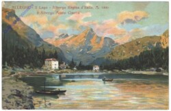 ak153219 Alleghe, Il lago - Albergo Regina d'Italia