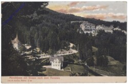 Appiano sulla Strada del Vino (Eppan), Mendelpass mit der Strasse nach dem Nonstale