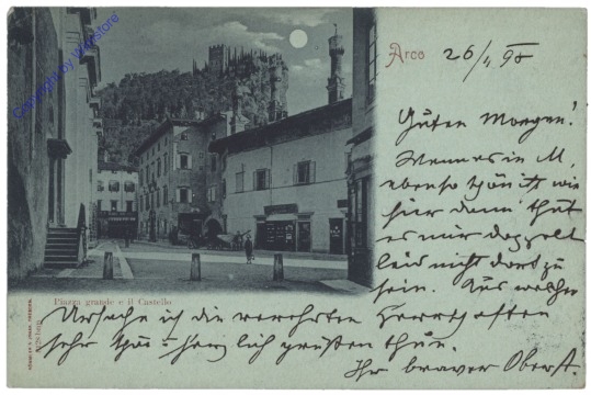 ak153238 Arco, Piazza grande e il Castello