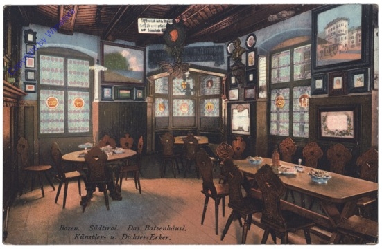 ak153289 Bolzano (Bozen), Das Batzenhäusl, Künstler- u. Dichtererker